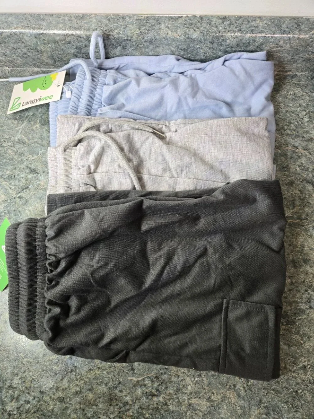 Boys Capri Cargo Pants Loose Fit Drawstring Elastic Waist Pull-On Joggers 3 Pack